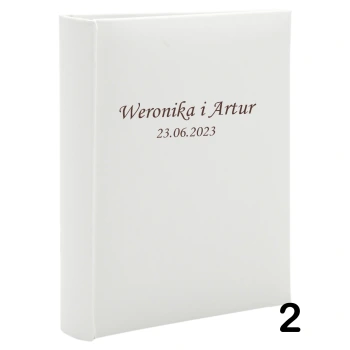 Album ślubny wsuwany na 100 zdjęć 15x21 personalizowany 6 wzorów